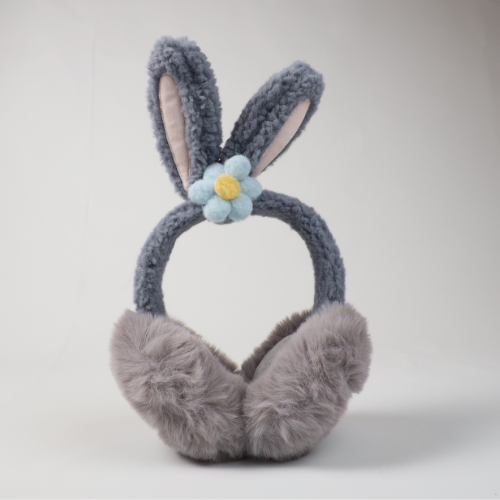 Fluffy bunny ear earmuffs - warm and adorable for winter🐰