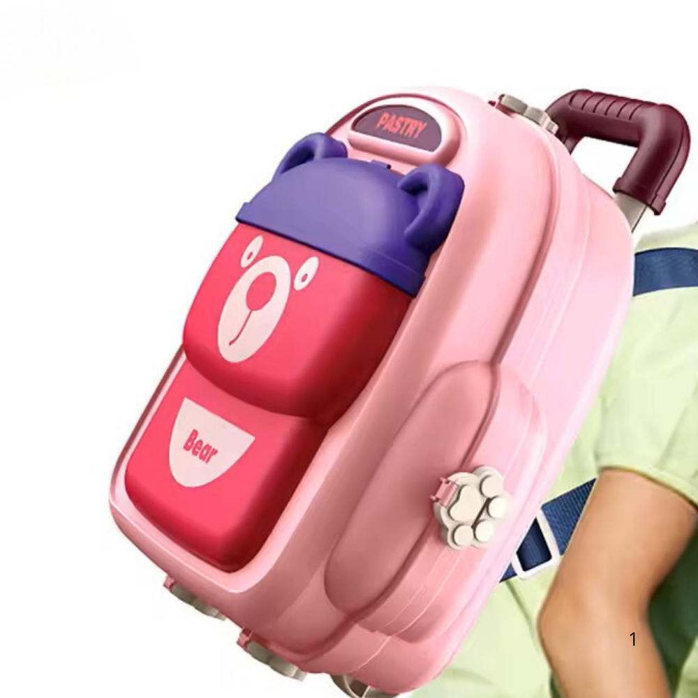 3-in-1 Pastry Play Set Backpack – DIY School Bag Bakery Toy (29 pcs)